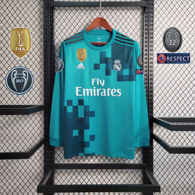 Real madrid 17/18 retrô version - masculina