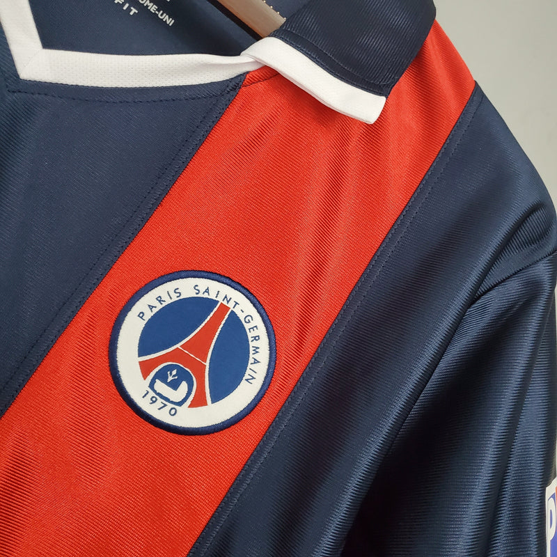 Camisa PSG Titular 01/02 - Versão Retro